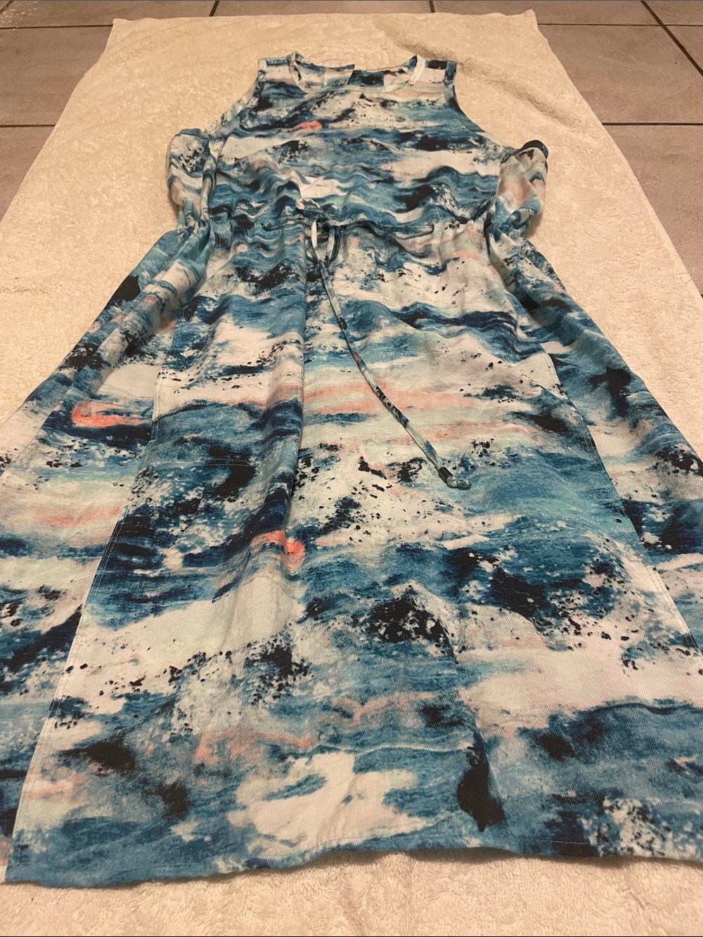 Calvin Klein Jeans Tie Dye Sleeveless Dress - Picture 2 of 7